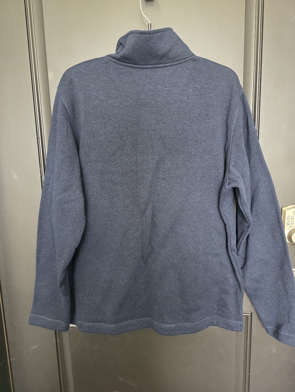 Wrangler 1/4 Zip Pullover Men’s Sz M Blue Fleece Sweatshirt Henley Casual NWT - Picture 10 of 10